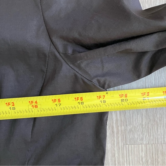 Eileen Fisher Zipper Front Blazer Women's Size M Ink Color Jacket Silk Lining - Picture 9 of 11